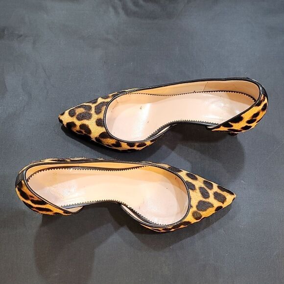 J.CREW COLLETTE D'ORSAY PUMPS IN LEOPARD CALF HAIR - Picture 7 of 16